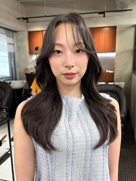 ニコ トウキョウ 渋谷(nico TOKYO) ロングレイヤー顔周りレイヤーハッシュカット透明感カラー