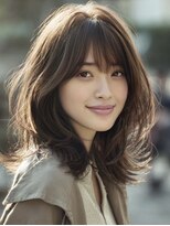 アルトリスト(Altruist Aging×HAIR&SPA)&nbsp;★ダークアッシュ大人ガーリーボブ着物ミディアムレイヤーカット