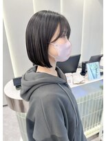 ロンドリゼル 札幌(Lond RiseL)&nbsp;オリーブグレー/前髪/ボブ/マロンベージュ/レイヤーカット/小顔