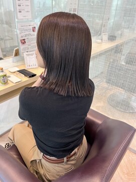 ファースト 仙台店(first) 仙台/ 透明感カラー/大人ボブ/顔周りカット/艶髪