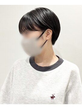 モリオフロムロンドン 松戸店(Morio from London) 【松戸 アイダ】10代20代 耳かけマッシュショート/黒髪ショート