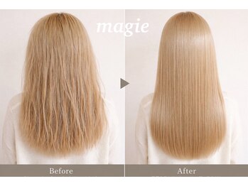 マジィー(magie)の写真/指通る、うる艶髪へ。トステア配合の髪質改善トリートメントで感動体験♪