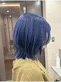 ネイビーブルージュブリーチダブルカラーレイヤーショート横浜駅