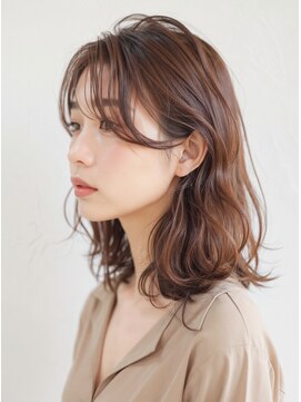 カバーヘア ブリス 北浦和(COVER HAIR bliss) ゆるふわかき上げ前髪くびレイヤーこなれミディp北浦和
