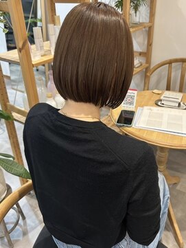 ソラ(SORA.) 切りっぱなしボブ/ミニボブ/20代30代/40代/グレージュ/髪質改善