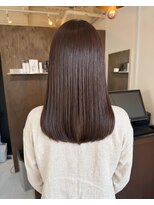 零秒女髪 千里丘店&nbsp;上品で艶やかな美髪まとまりセミロング髪質改善艶髪艶カラー艶感