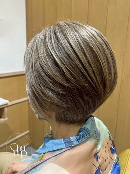 チャンプ 花園店(Champ)の写真/【河内花園】白髪ぼかしが叶える大人のデザインカラーで魅力的な私に◎