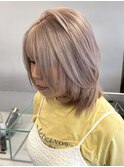 表参道ケアブリーチカラーハイトーンカラー顔周りレイヤーカット