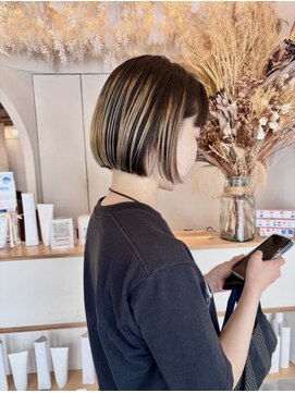 ゴーシェン 稲毛店(Goshen) ミニボブ×立体感ハイライト