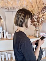 ゴーシェン 稲毛店(Goshen) ミニボブ×立体感ハイライト