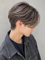 メンズ ソース 天王寺阿倍野(MEN'S SOURCE)&nbsp;アッシュベージュ×ハイライト/メンズ