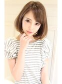 30代に人気シンプルで大人可愛いワンカールボブ