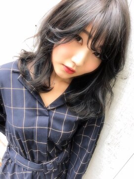 ローランド(Rowland) 《桐原真理子》暗髪☆ダークアッシュ☆シースルーバング