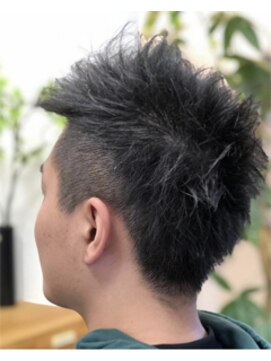 王様のイス メンズ アシンメトリーツーブロック