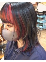 ビヨンドイー(beyond E)&nbsp;フェイスフレーミングカラーチェリーレッド