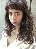クールショート/ボブルフ/ピンクベージュ/シルバーカラー