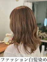 ツムグ 代官山店(TUMUGU) ショコラベージュブリーチオンカラー白髪ぼかしハイライト