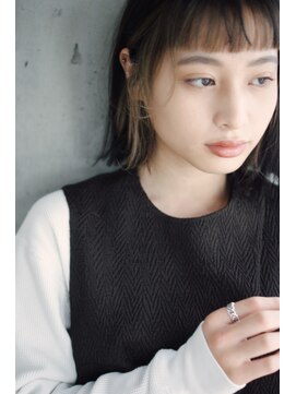 サロンドミルク 新百合ヶ丘店(salon de MiLK) オン眉との相性も良いインナーカラー［新百合ヶ丘］