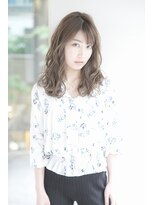 ルルディ バイ アフロディーテ銀座(luludi by APHRODITE) 黒髪/グレーベージュ/レイヤーロング/前髪パーマ/銀座