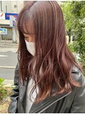 ブリーチなしピンク