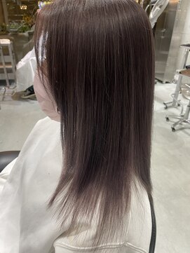 ジンジャー(GINGER) 髪質改善×トリートメント×ブリーチ×ラベンダーグレー