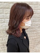 フラップ(FLAP)&nbsp;外ハネミディ☆インナーカラー☆