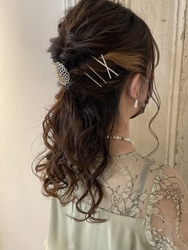 シュピネ(choupinet) ふんわりハーフアップ