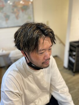 クラク 笹塚店(KURAKU) センターパートツイストスパイラルパーマツイストパーマ刈り上げ