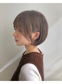 ショートボブ20代30代40代イヤリングカラー大人可愛い