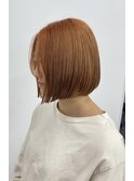 【 MIKU 】パツッとボブ×オレンジベージュ★