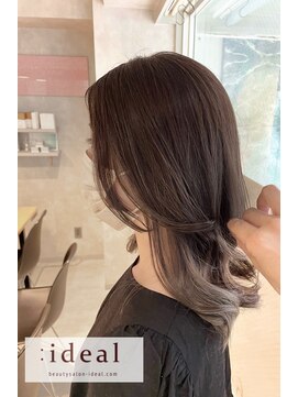 アイディール(:ideal) さりげないインナーカラーでオシャレ感アップ