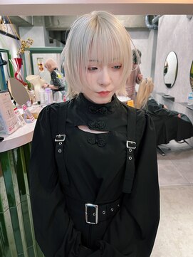 クペウ アエレ(cope'u aele) ボブ/ダブルカラー/ケアブリーチ/ブロンド/梅田/大阪