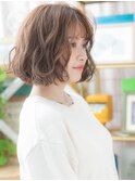 ■グレーベージュゆるふわボブパーマ308-2★浦和20代30代40代!