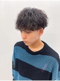 波巻きパーマ/マッシュ