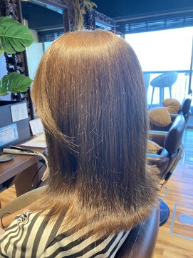 アンツ サザンリゾート 茅ヶ崎店(ANT'S Southern Resort) 前髪/アンブレラカラー/艶カラー/ハニーブラウン