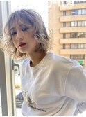 ハイライト レイヤー ショートヘア ボブ くびれレイヤー