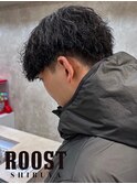 波巻きパーマ