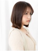 大人可愛いグレーベージュ切りっぱなしボブディb小山20代30代