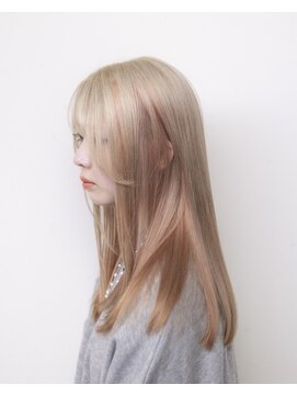 ルプラ ブリリアント(le-pla brilliant) レイヤーカット/シースルー/ブロンドベージュ/オレンジ/豊橋