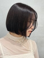 ニトバイアンキシム(nit by ahnkism)&nbsp;ボブミルクティーベージュブリーチダブルカラー堀江