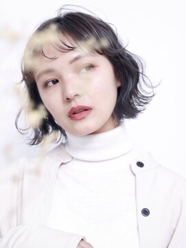 イル(ill) ワンレン ダークアッシュ 透明感 大人ボブ 大須