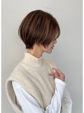 ロンド 銀座(Lond) ●杉浦ウェーブミディアム似合わせカットメルティカラーショート