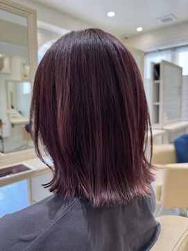 エイミーバイアフロートザガーデン 浦和店(amie by afloat the garden) 大人可愛い艶髪ベリーピンク