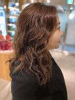 フリップビーアヴェダ(FLIP B AVEDA)&nbsp;本八幡×ウェーブヘア×セミロング×パーマ