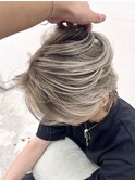 バレイヤージュ20代30代40代◎シャドールーツフェザーパーマ