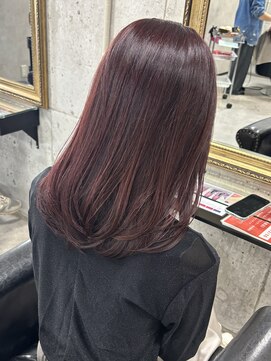 ルノン(LUNON) 暗めカラーグランマッシュデザインカラーフェイスフレーミング