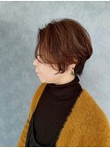 ふんわりハンサムショート/ポイントパーマ