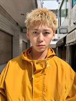 ヒュージ 表参道(huge)&nbsp;スパイキーショート/ブリーチパーマ/メンズカット/メンズ