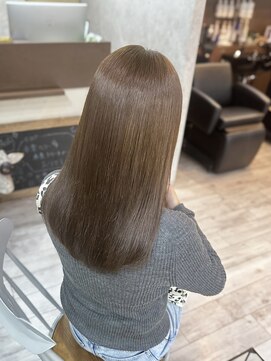 ミニム ヘアー(minim hair) 【minim×miku】ダブルカラーで出来るオリーブベージュ