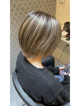 ショートバレイヤージュ♪